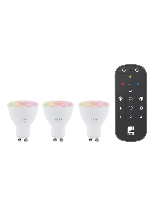 EGLO GU10 LED-Z RGBTW 4.9W 345lm 3 pcs. w/remote