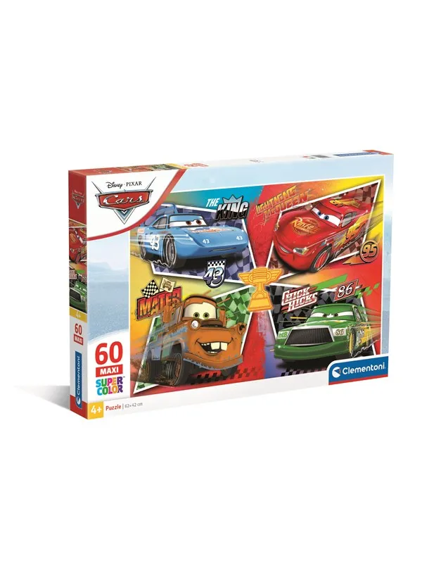 Clementoni Puzzle Maxi Cars 60 pieces Gulv