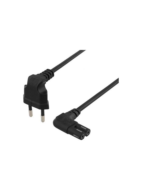 Deltaco - power cable - Europlug to power IEC 60320 C7 - 5 m