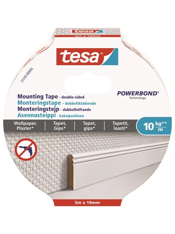 tesa Powerbond Mounting Tape Wallpaper 5m x 19mm