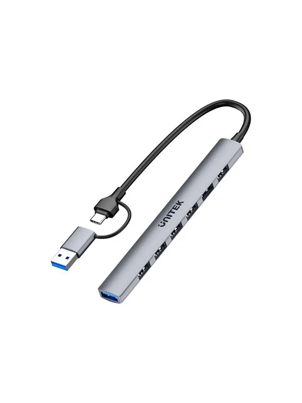 Unitek uHUB S7 USB-hub - 7 porter - Grå