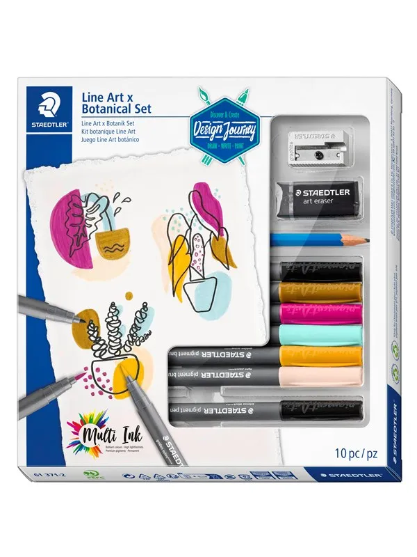 Staedtler Line ArtxBotan. Set 10pcs 100% PEFC