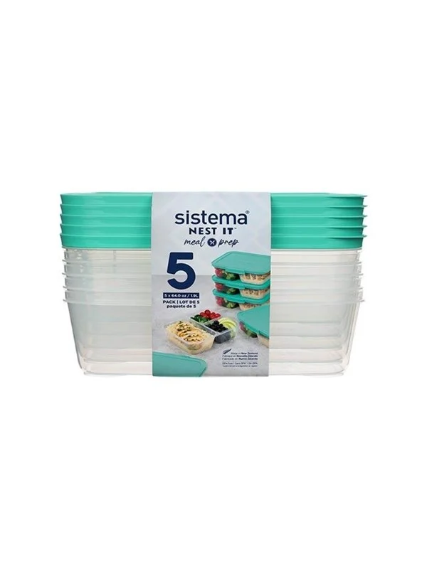 Sistema Meal Prep 5 stk., 1,9L