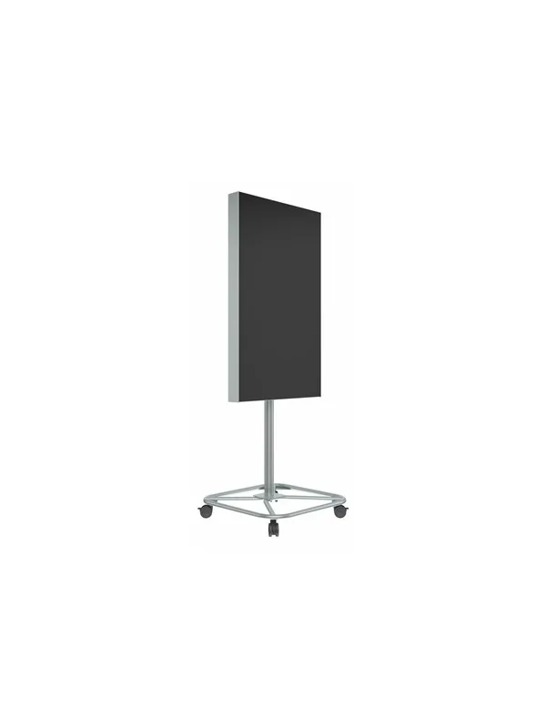 Multibrackets M Pro Series cart - for 1x3 video wall - quadpod - stainless steel - Max 35 kg - recommended for