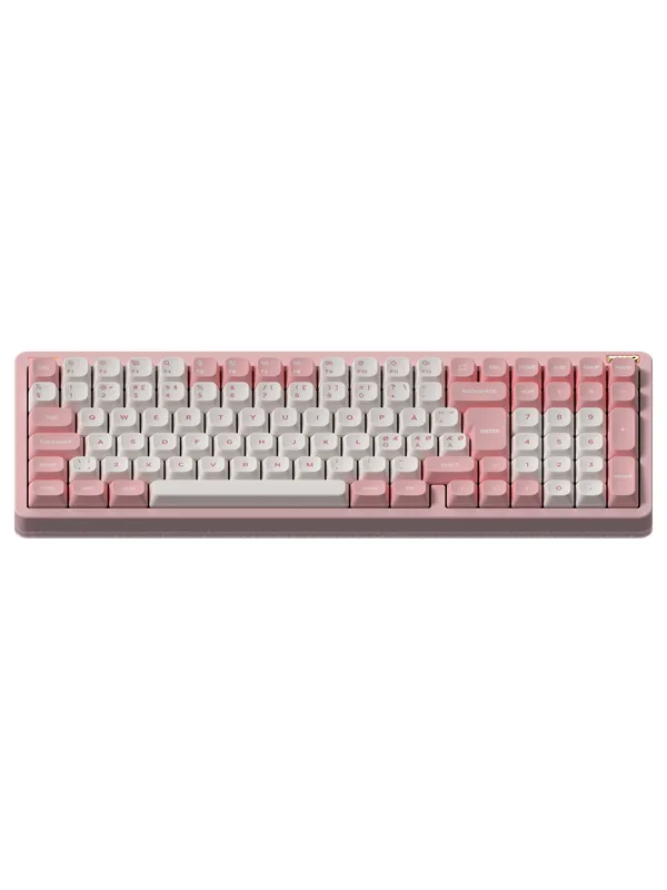 NuPhy Halo96 V2 Sakura Fizz - Lemon - Gamingtastatur - Nordisk - Rosa