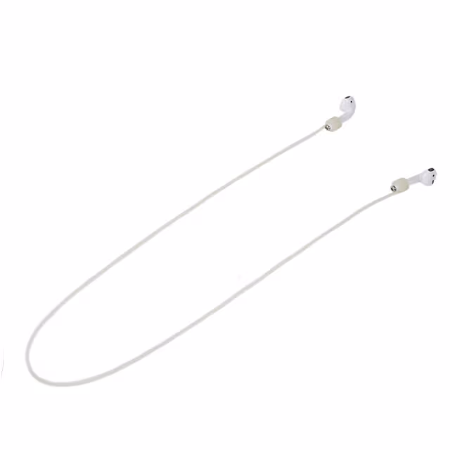 70cm silikon halsrem til Apple AirPods - gjennomsiktig
