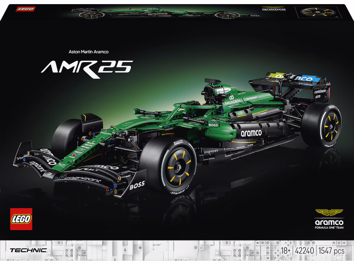 LEGO Technic Aston Martin Aramco AMR25 F1 bil 42240
