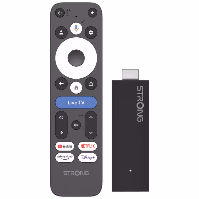 Strong LEAP-UNA+ Google TV Stick strømmeenhet
