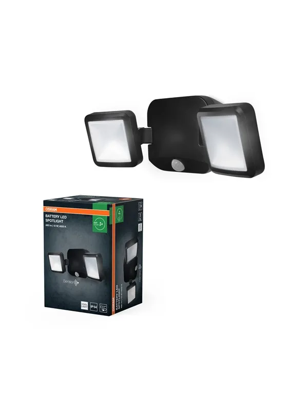 Osram Battery LED Spot Double 480lm 10W/840 332mm black