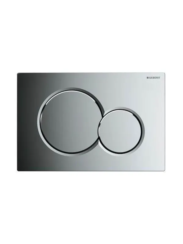 Geberit actuator plate sigma01 for dual flush: bright chrome
