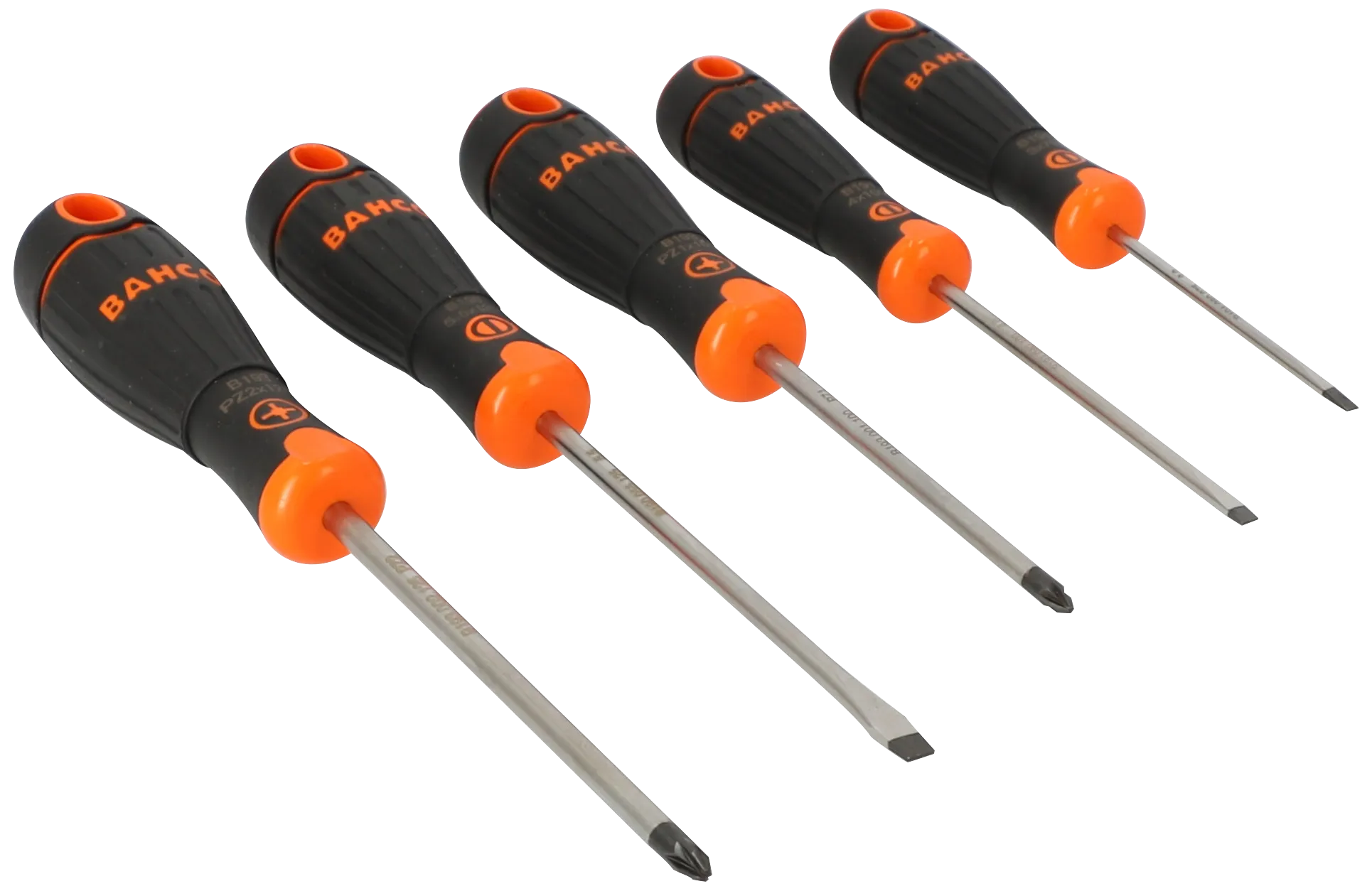 BahcoFit skrutrekkersett spor/PZ, 5 deler