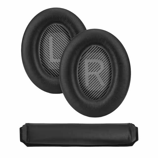 Øreputer og bøylepute til Bose QC15 QC25 QC35 hodetelefoner