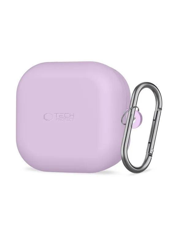 Tech-Protect  Silicone Hook Case for Samsung Galaxy Buds 4 / 4 Pro - Purple
