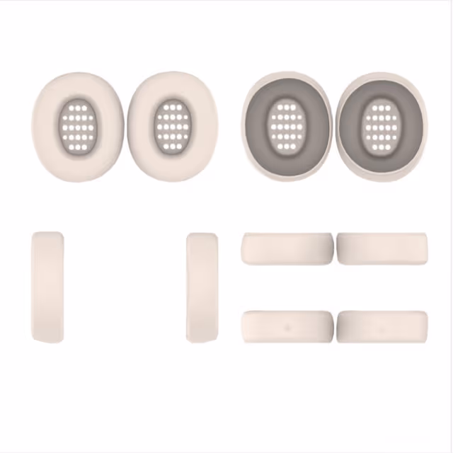 Silikonøreputer for JBL Tune 770NC Hodetelefoner - Optimal Komfort og Beskyttelse Beige
