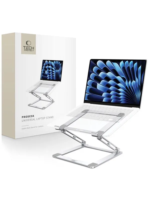 Tech-Protect  ULS400 Universal Fold-Out Stand for Laptop up to 17" - Silver
