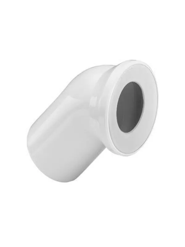 Viega Toilet bend 45° plastic/white
