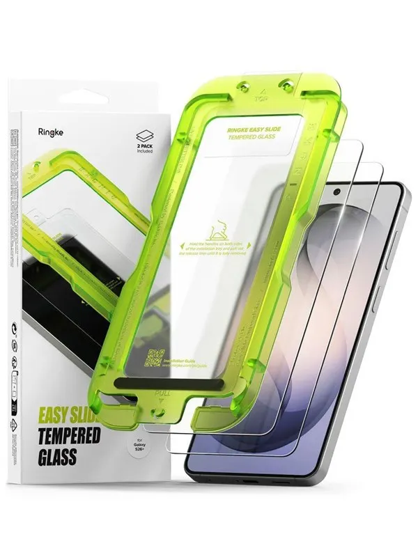 Ringke Easy Slide 2-Pack Tempered Glass for Samsung Galaxy S26+