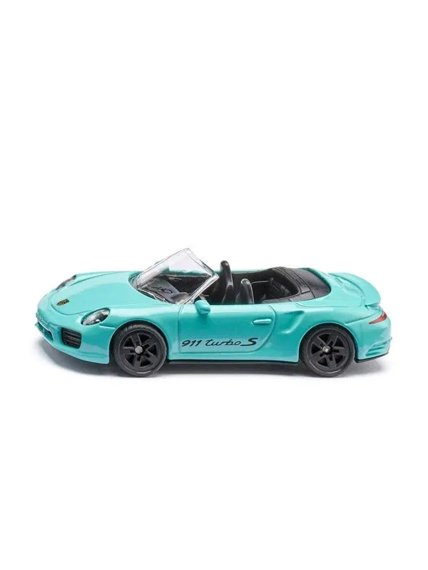 SIKU Porsche 911 Turbo S Cabriolet - Convertible Sports Car with Play Value & Collectible Appeal