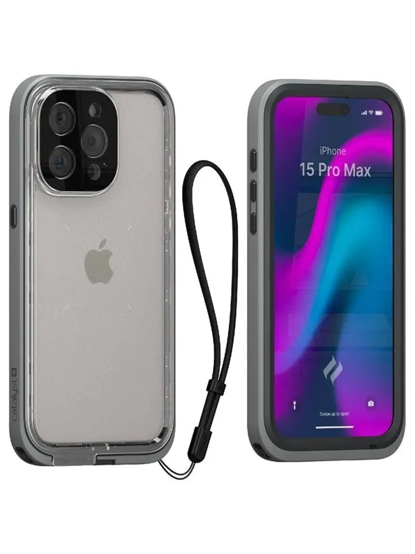 Catalyst Total Protection Case - titanium gray - iPhone 15 Pro Max