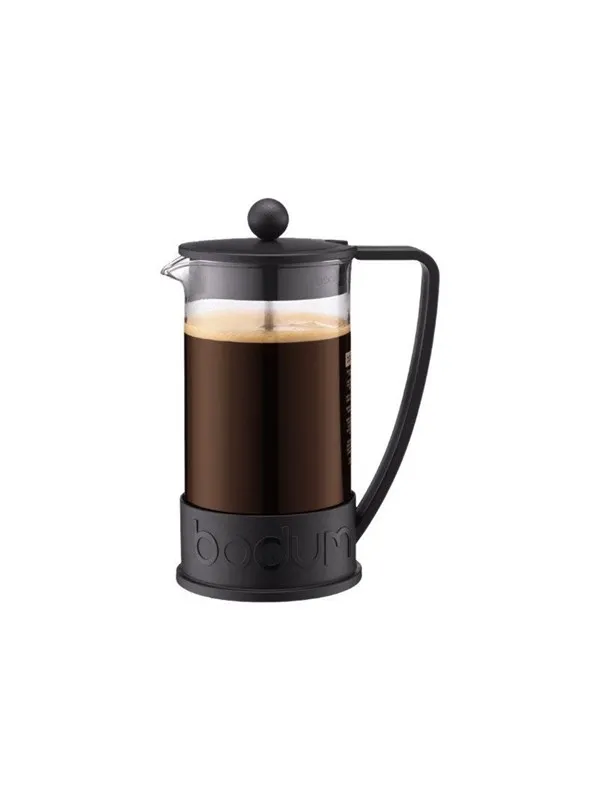 BODUM Brazil - french press - black - Size 16 x 10.6 cm - Height 22 cm - 1 L