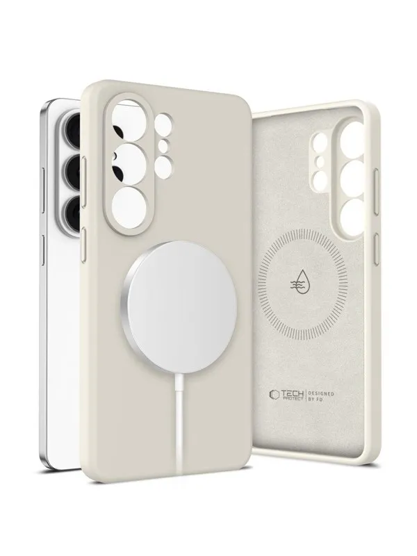 Tech-Protect Silicone MagSafe Case for Samsung Galaxy S26 Ultra - Beige