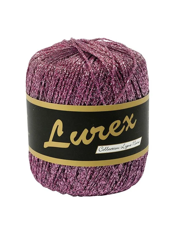Creativ Company Lurex Glitter Yarn Purple 160m