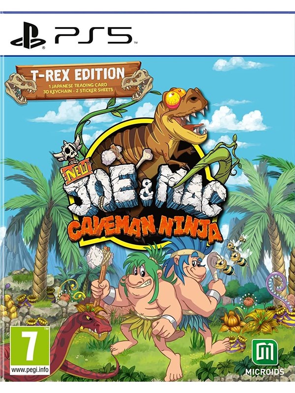 New Joe & Mac: Caveman Ninja - T-Rex Edition - Sony PlayStation 5 - Platformer