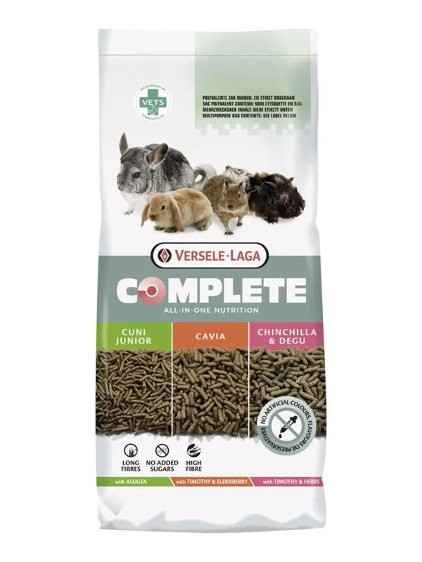 VERSELE-LAGA Complete Chinchilla Degu - Food for degus and chinchillas - 8 kg