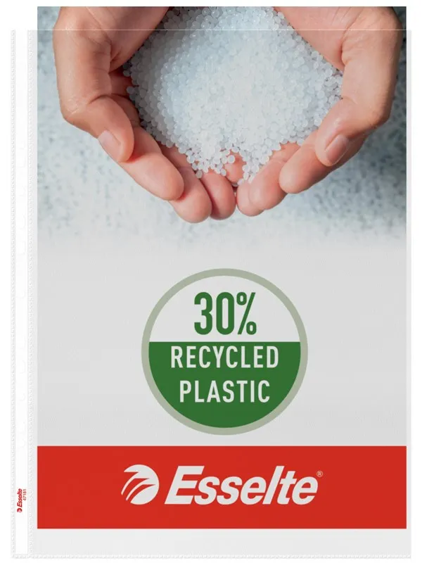 Esselte Quality Pocket A3 Portrait 30% pre-consumer recycled plastic