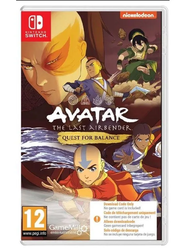 Avatar: The Last Airbender - Quest for Balance (Code in a Box) - Nintendo Switch - Action