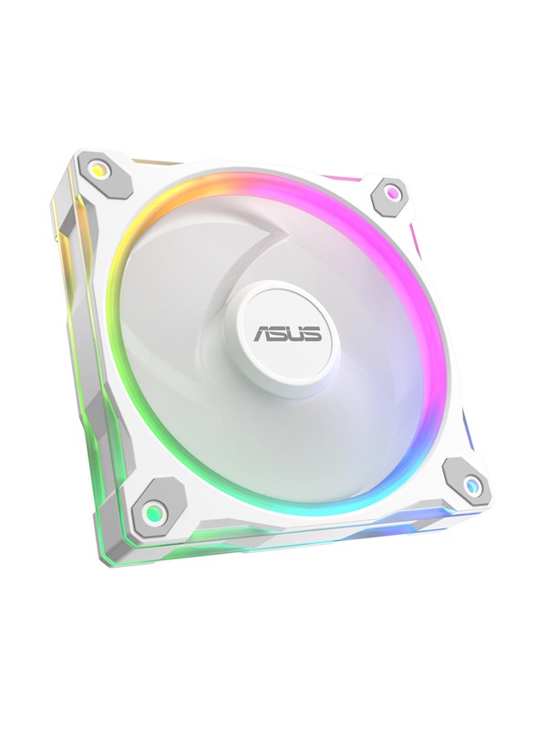 ASUS Prime MR120 Fan ARGB White - Hvit med RGB-lys
