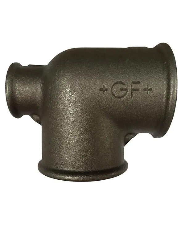 +GF+ tee 90° black reduced 1 1/2-1 1/2-1''