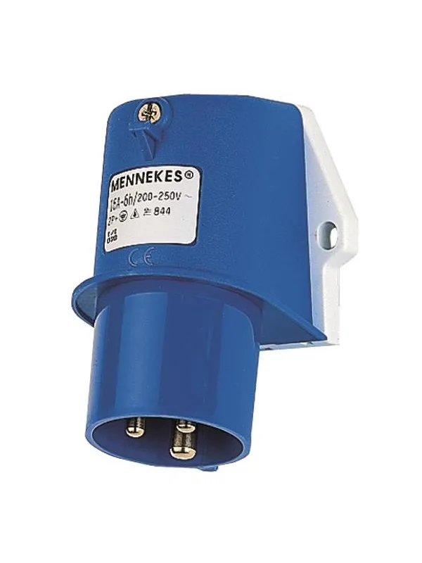Mennekes Wall mounted inlet 16a3p6h230v ip44