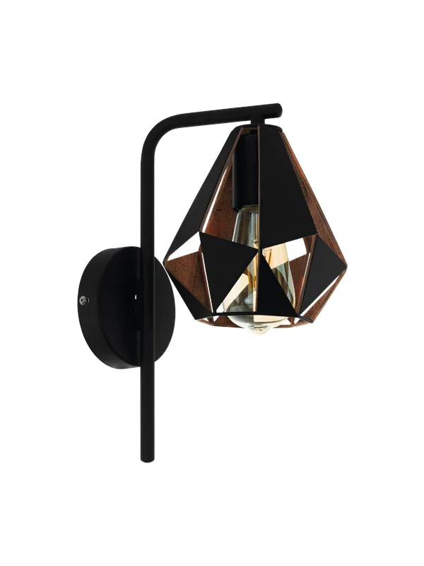 EGLO CARLTON 4 wall lamp black/antique copper