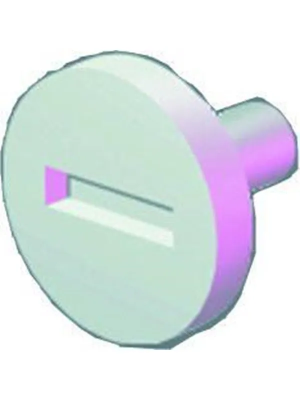 FIBOX Cover screw ss 12136 grey slotted head