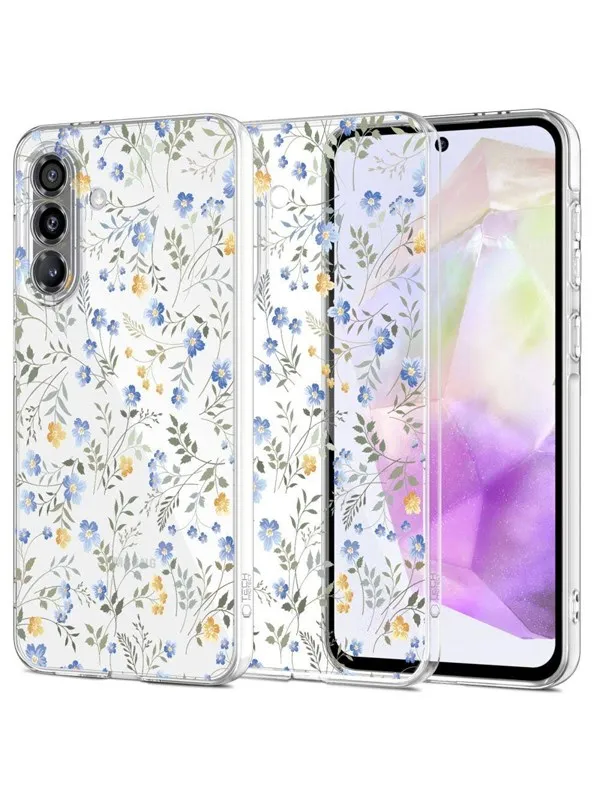 Tech-Protect  FlexAir Case for Samsung Galaxy A37 5G - Multicolored Flowers