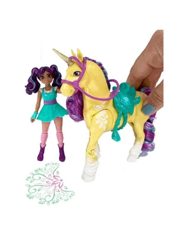 Unicorn Academy Doll Ava & Plant Magic Leaf