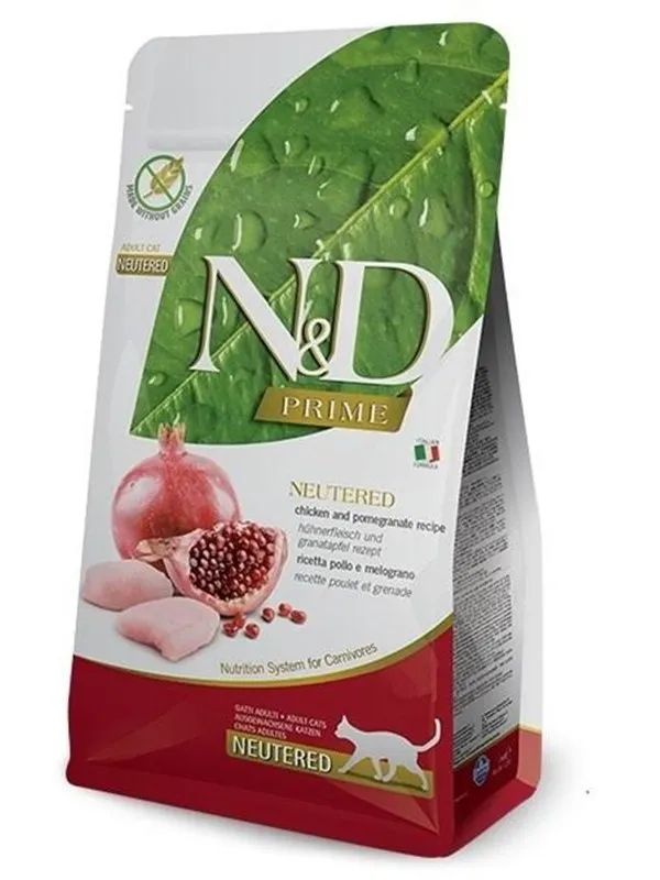 Farmina N&D Prime Neutered Chicken&Pomegranate Adult - dry cat food - 5 kg