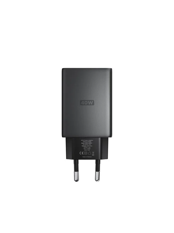 Nomad AC Adapter - 40W | Slim | Carbide | EU