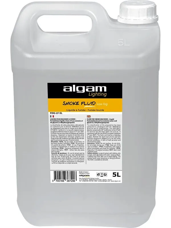 Algam Lighting 5 liter røykvæske - kraftig - høy tetthet
