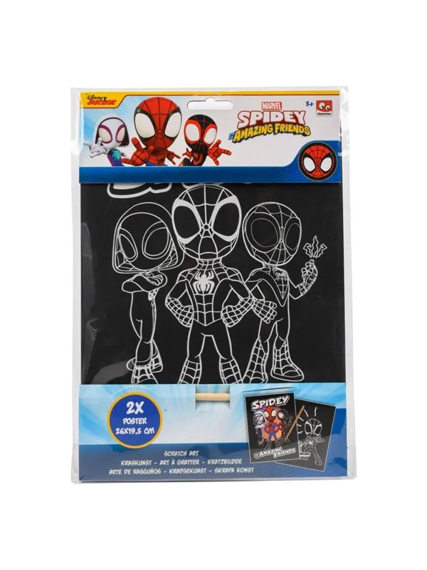 Canenco Spidey Scratch Art 2pcs.