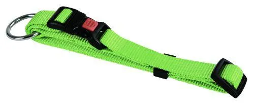 Halsbånd nylon grønn 25 mm 45-65 cm