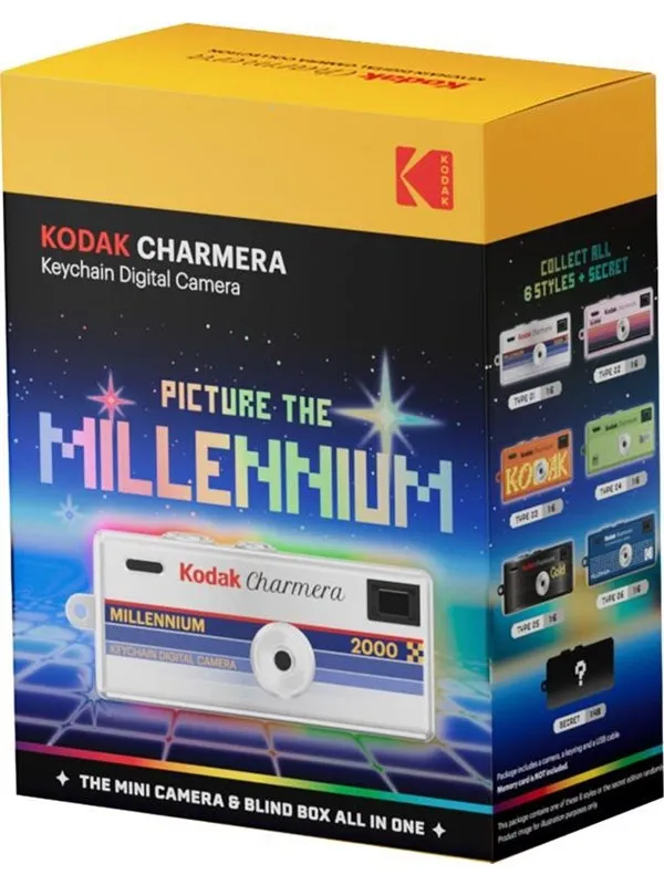 KODAK Charmera Millennium Keychain Digital Camera - Blind Box (1 pc assorted)