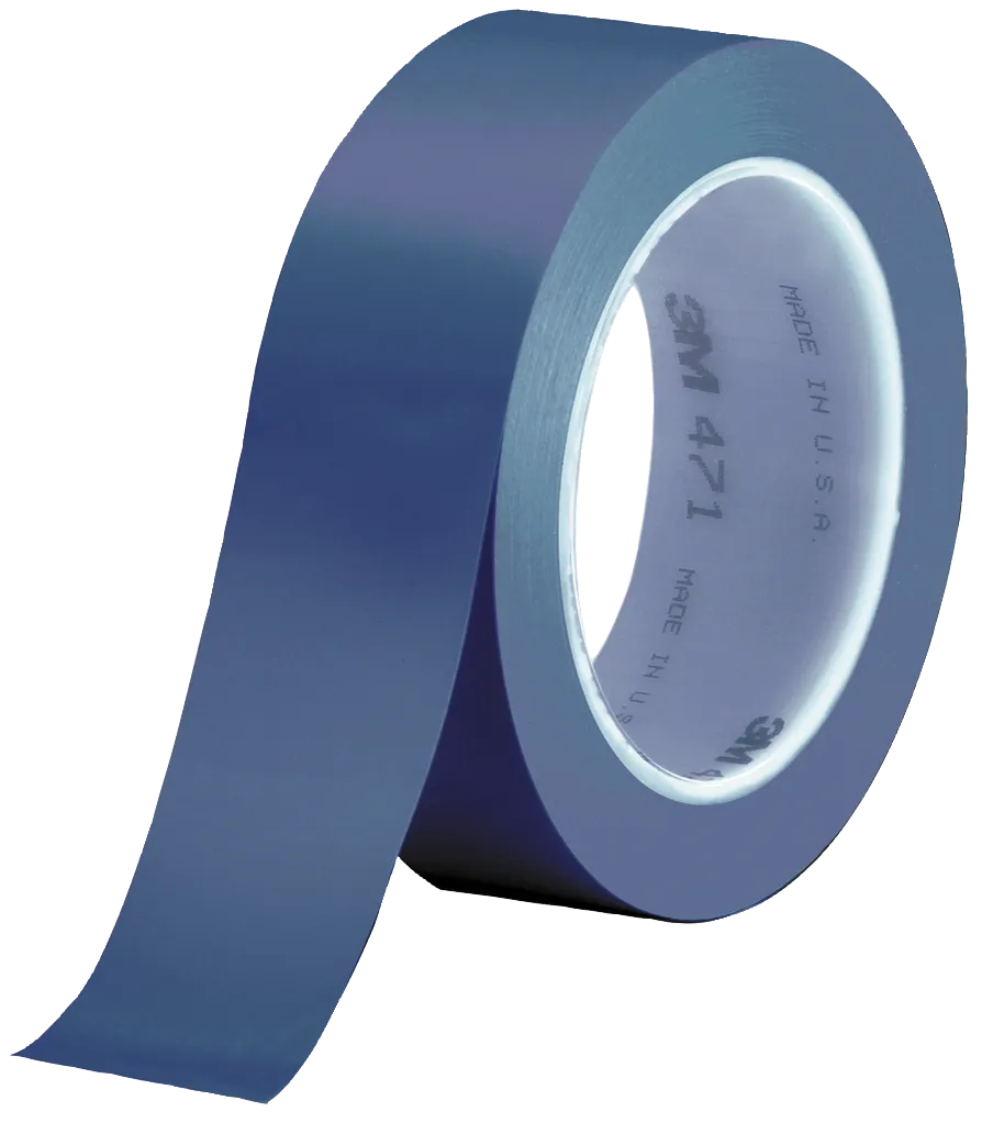 Vinyltape 471+ blå 6mm × 32m