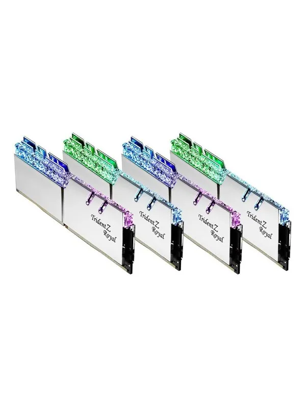 G.Skill Trident Z Royal DDR4-2666 - 128GB - CL19 - Quad Channel (4 pcs) - Intel XMP - Sølv med RGB