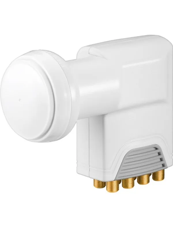 Goobay Universal Octo LNB white-grey - digital SAT-LNB (