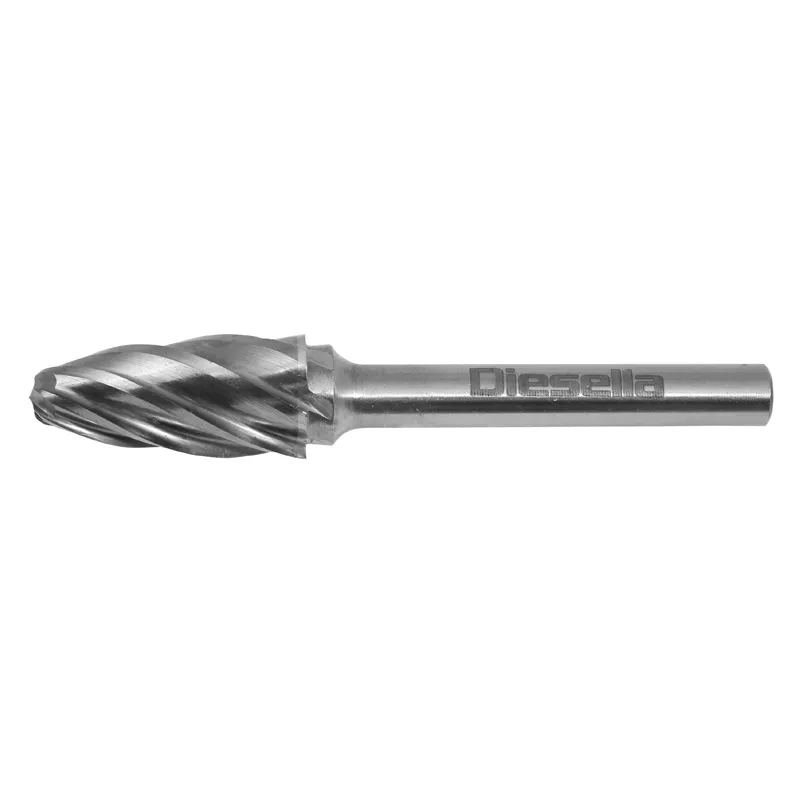 Fresespor HM Ø10x20 mm form F (Alu. Cut) med Ø6 mm skaft