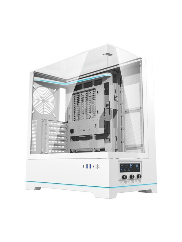 Darkflash DY450 computer case without fans (white) - Kabinett - Miditower - Hvit