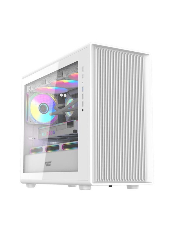 Darkflash DS460M Computer Case - Kabinett - Hvit