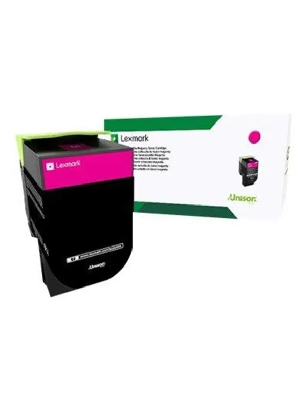 Lexmark 80C2SM0 / 802SM Magenta Toner - Laser toner Rød